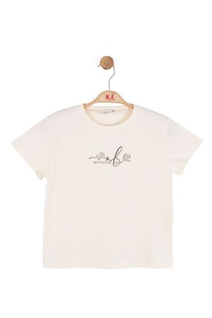 NK Kids 31362 NATURAL T-SHIRT 8/14 Krem