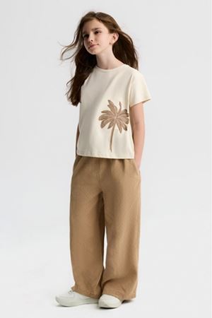 NK Kids 31375 PALMİYE T-SHIRT 8/14 Krem