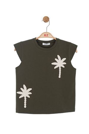 NK Kids 31395 PALMİYE NAKIŞLI T-SHİRT 8/14 Haki