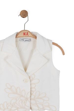 NK Kids 31403 NAKIŞLI YELEK 8/14 Ekru
