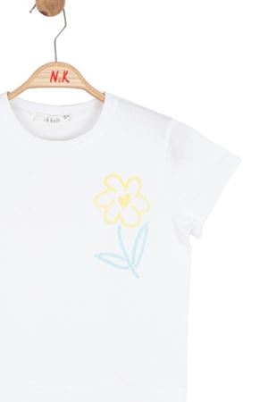 NK Kids 31531 ROXY TSHIRT 4/8 Ekru-Sarı