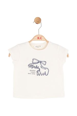 NK Kids 31603 WISH T-SHIRT 1/4 Krem