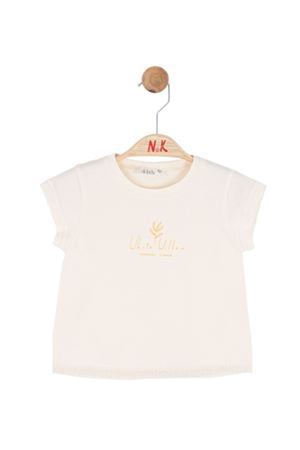 NK Kids 31619 FRAGRANT T-SHIRT 1/4 Krem/sarı