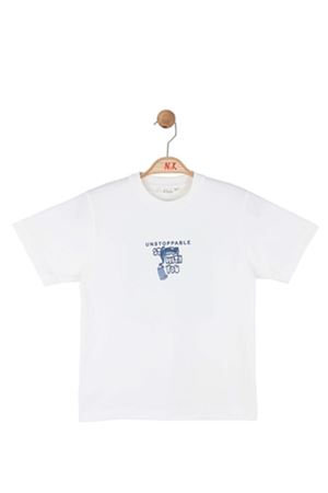 NK Kids 41529 START T-SHIRT 4/8 Ekru-mavi