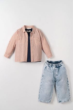 NK Kids 41606 SMILE T-SHIRT 1/4 Lacivert