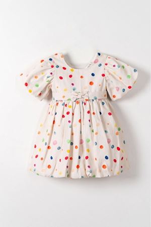 NK Kids 71604 MACARON ELBİSE 1/4 KREM