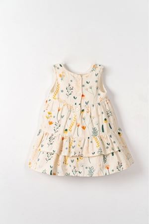 NK Kids 71603 SUNFLOWER ELBİSE 1/4 KREM