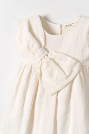 NK Kids 71601 FİYONKLU ELBİSE 1/4 EKRU