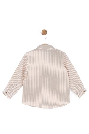 NK Kids 41626 ÇİZGİLİ GÖMLEK 1/4 Krem