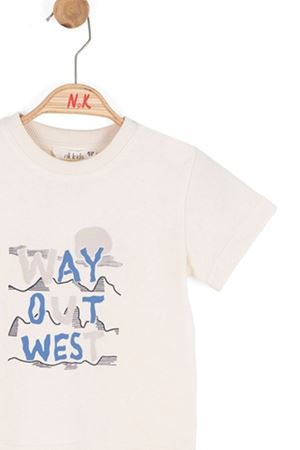 NK Kids 41629 WEST T-SHIRT 1/4 Krem