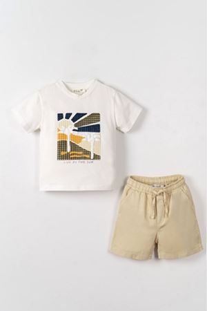 NK Kids 61601 POYRAZ ŞORT 1/4 KREM