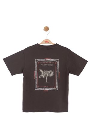 NK Kids41530-SUMMER PALM T-SHIRT 4/8 KAHVE