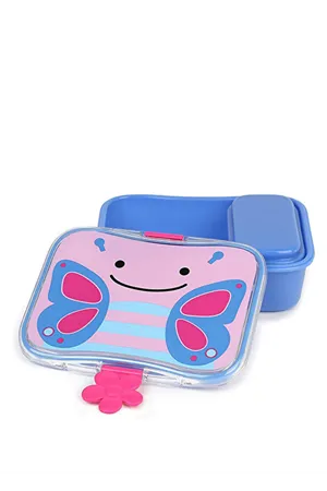 Skip Hop Zoo Kelebek Desenli Bölmeli Çocuk Beslenme Kabı Kiti