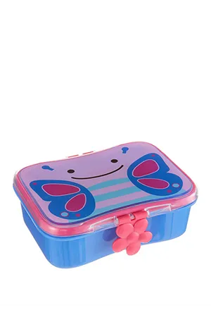 Skip Hop Zoo Kelebek Desenli Bölmeli Çocuk Beslenme Kabı Kiti