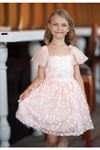 KIDS GARDEN 5475-ŞIK ELBİSE somon