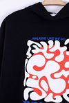 NK KIDS 35354-PAINT SWEAT 8/14 SİYAH