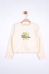 NK KIDS 35361-PUZZLE SWEAT 8/14 KREMYEŞİL 