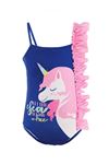 Denokids Fırfırlı Unicorn Kız Çocuk Mayo