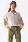 NK KIDS 36417-KANEVİÇE GÖMLEK 8/14 KREM