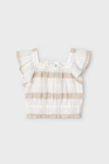 MAYORAL 03183-27 BEJ EKOSELİ KETEN BLUZ  