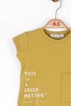 NK 38608 MESSAGE T-SHIRT 1/4 YEŞİL