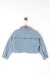 NK 38707 CROP CEKET 4/8 MAVİ