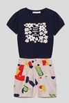 NK 58622 CLOWN ŞORT 1/4 CORAL 
