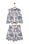 NK Kids 11306 FİLE TAKIM 8/14 Krem-Mavi 