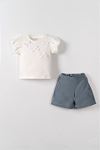 NK Kids 11603 MARE TAKIM 1/4 Ekru-Lacivert