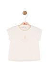 NK Kids 31619 FRAGRANT T-SHIRT 1/4 Krem/sarı