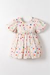 NK Kids 71604 MACARON ELBİSE 1/4 KREM