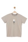 NK Kids 41515-RIVER T-SHIRT 4/8 VİZON